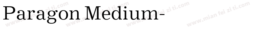 Paragon Medium字体转换